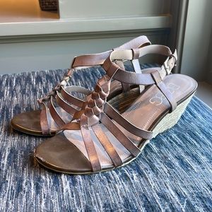 BCBG Paris Purple Leather Espadrilles